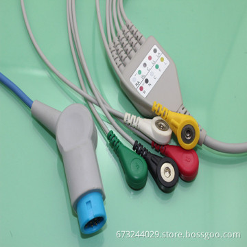 Siemens One -piece 5 lead ECG cable with leadwires,medical consumable products